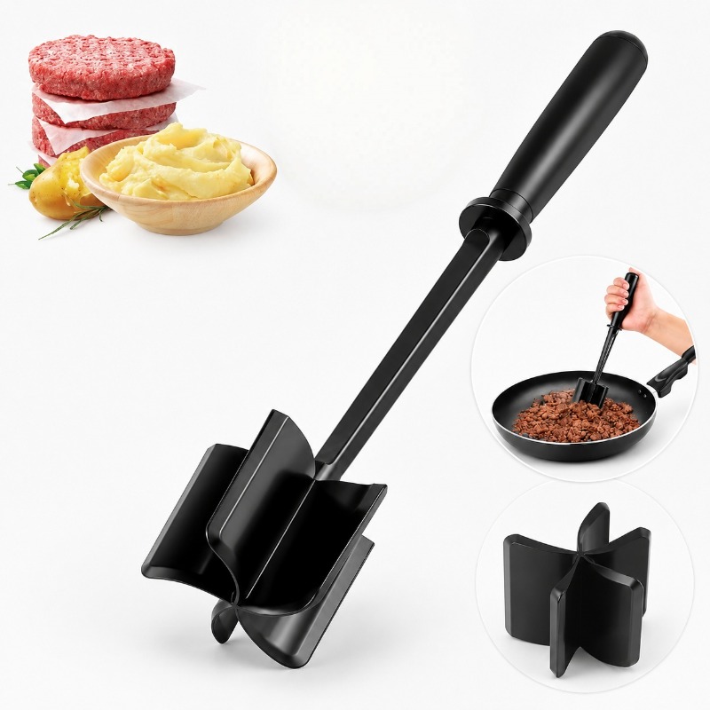 Commercial Kitchen Grinder - 1pc Meat Chopper Handheld Meat Slicer