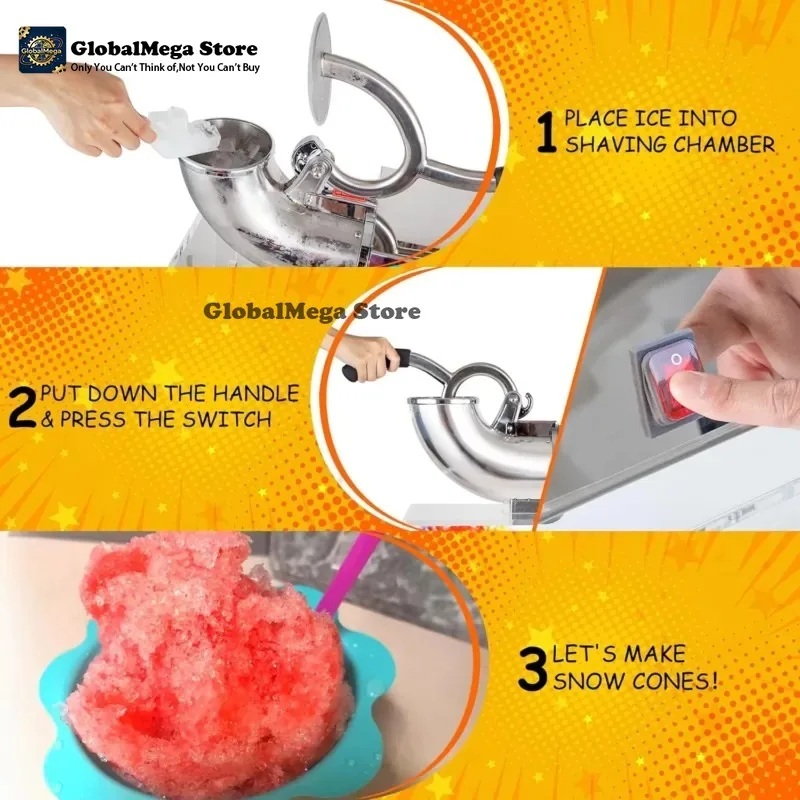 Commercial Kitchen Ice Machine - 2026 Latest Semi-Automatic Ice Crusher Machine
