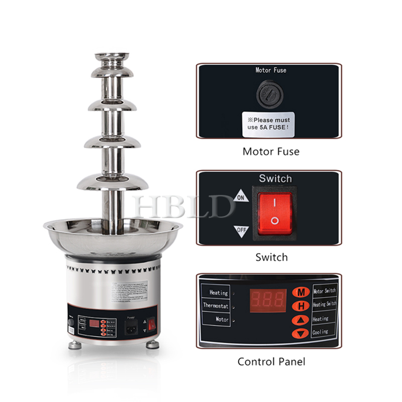Mini Electrical Chocolate Foun - đánh giá và giá Chocolate Fountain Commercial