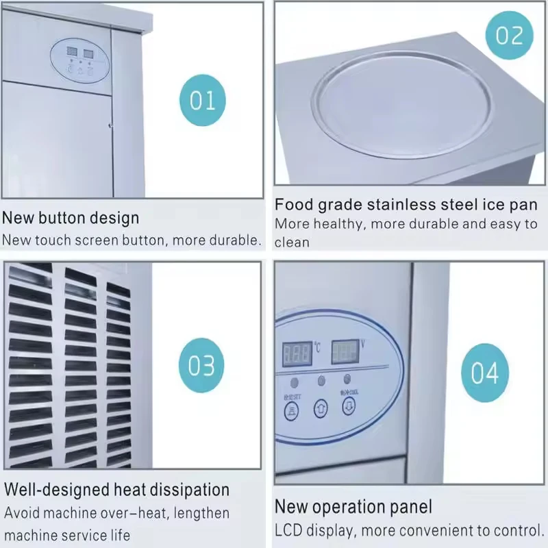 Automatic Large Pot Ice Cream  - đánh giá và giá Commercial Kitchen Ice Machine