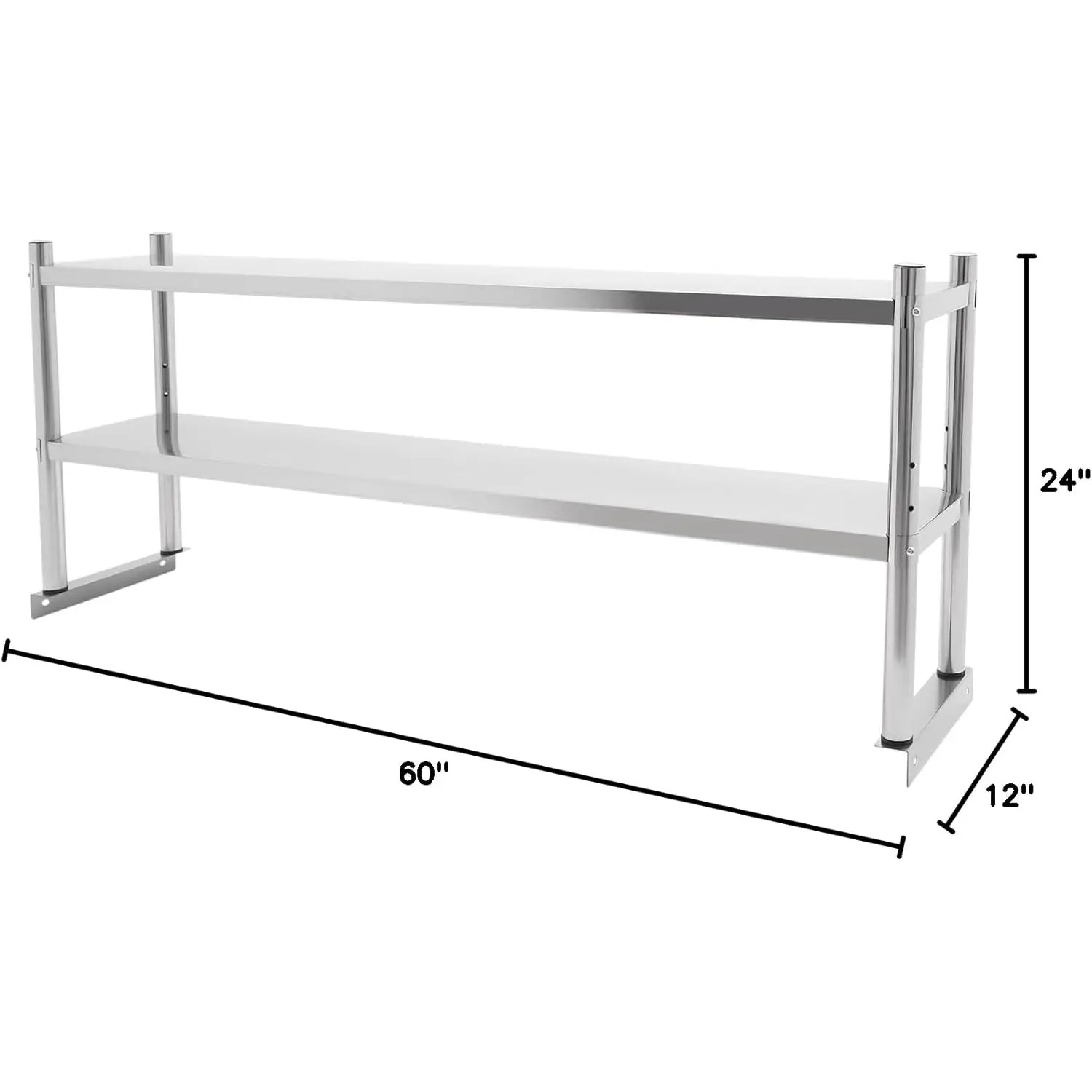 Stainless Steel Double Tier Ov - đánh giá và giá Commercial Kitchen Prep Table With Storage