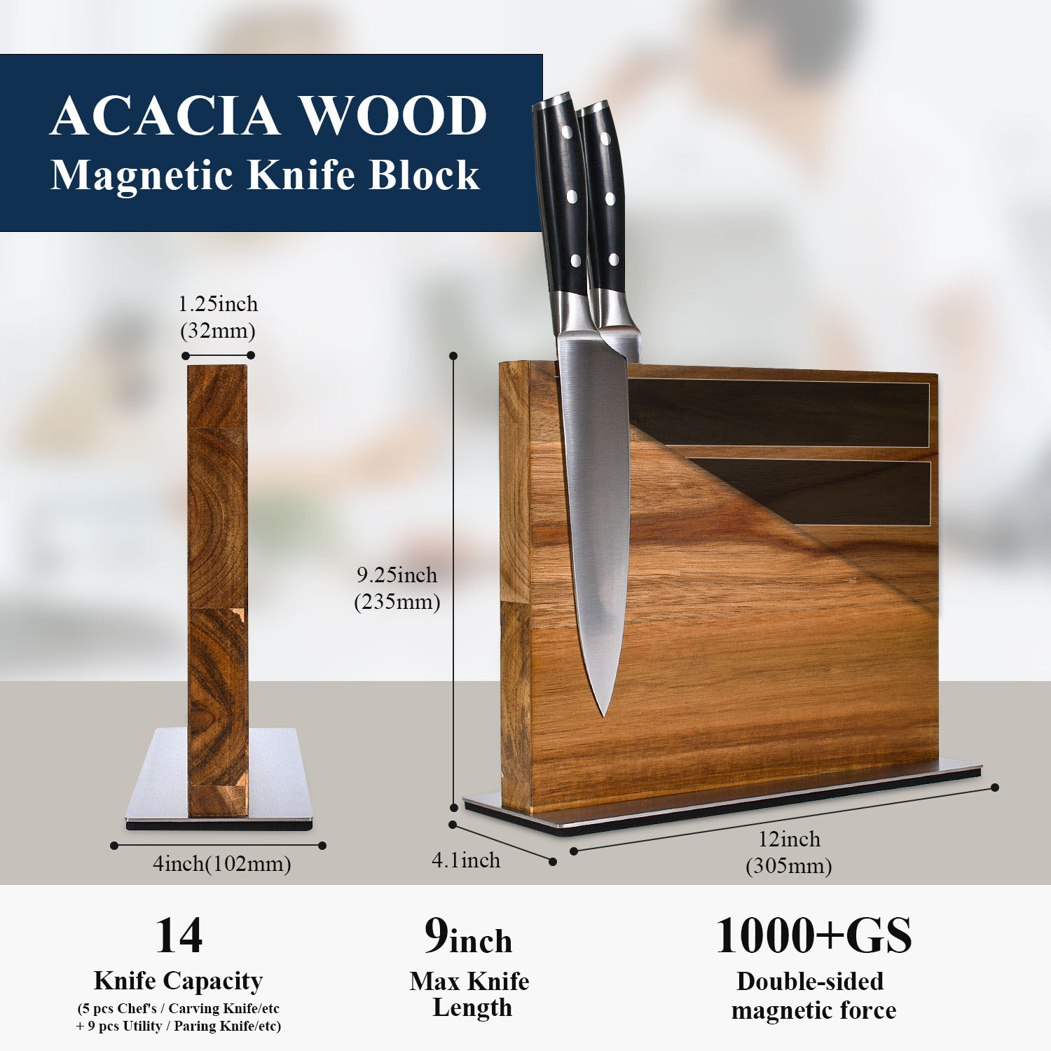High Quality Magnetic Knife Bl - đánh giá và giá Commercial Kitchen Knife Holder