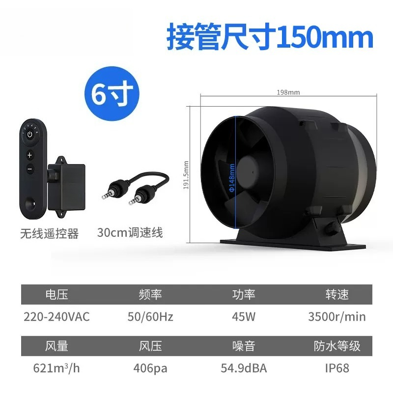 6 Inch Frequency Conversion Du - đánh giá và giá Commercial Kitchen Ventilation