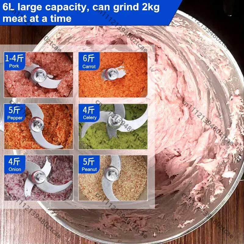 6L Stainless Steel Electric Me - đánh giá và giá Commercial Kitchen Grinder