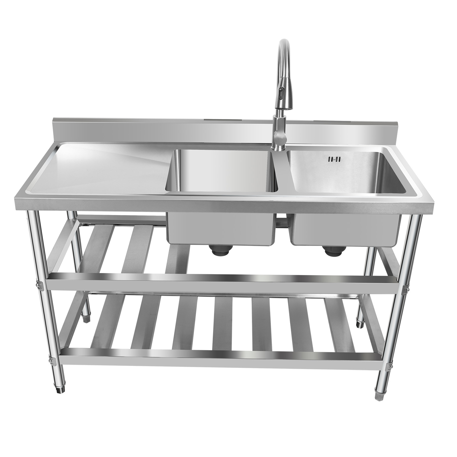 Commercial Restaurant Sink, St - đánh giá và giá Commercial Kitchen Prep Table With Storage