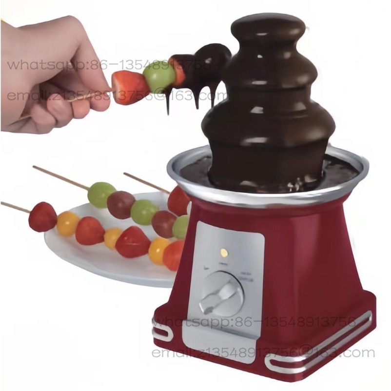 Household mini US standard thr - đánh giá và giá Chocolate Fountain Commercial