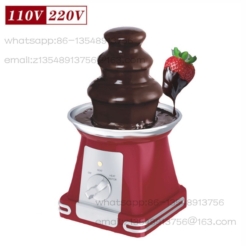 Household mini US standard thr - đánh giá và giá Chocolate Fountain Commercial