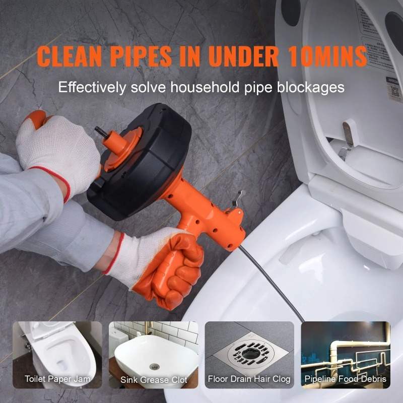 Drain Cleaner Machine 25FT Aut - đánh giá và giá Kitchen Cleaner Commercial