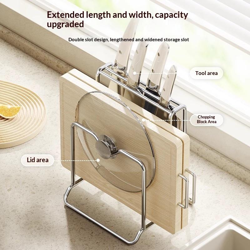 Kitchen Knife Organizer Rack W - đánh giá và giá Commercial Kitchen Knife Holder