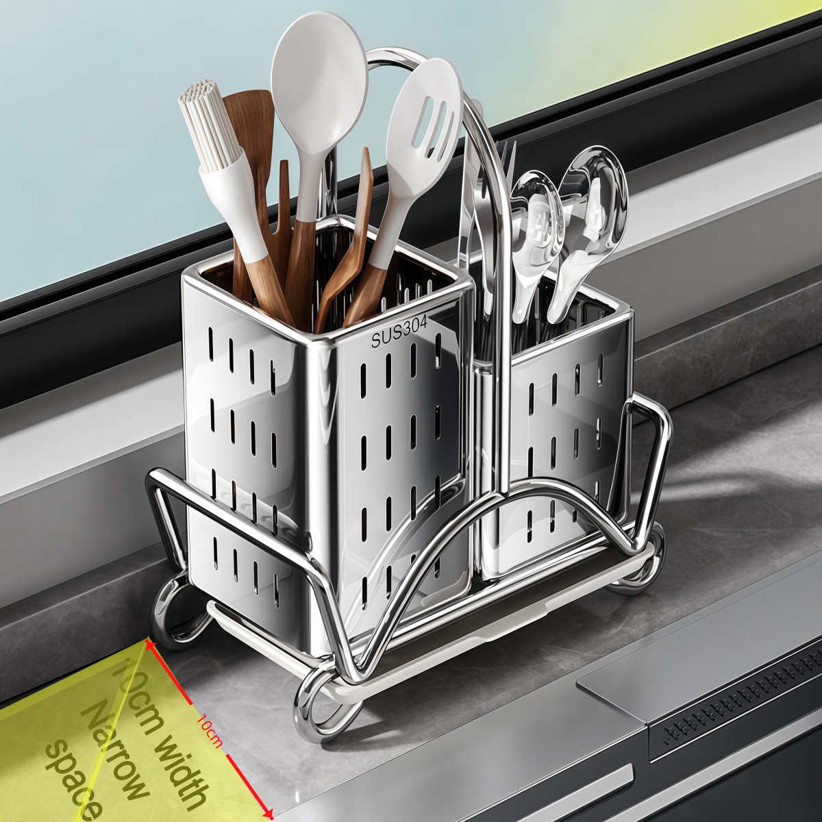 Kitchen Cutlery Organiser, Sta - đánh giá và giá Commercial Kitchen Knife Holder