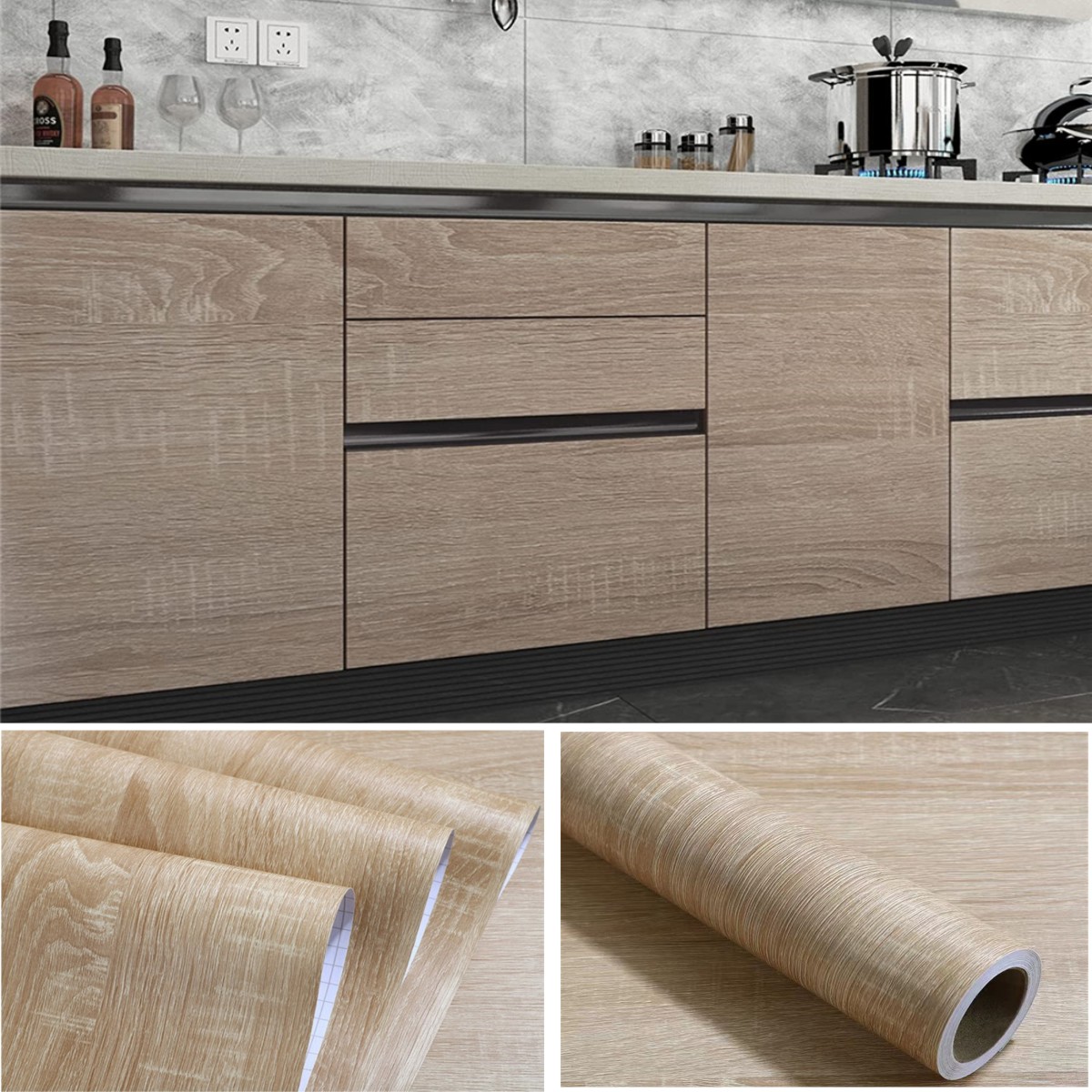 6M Peel and Stick Wood Grain W - đánh giá và giá Commercial Kitchen Prep Table