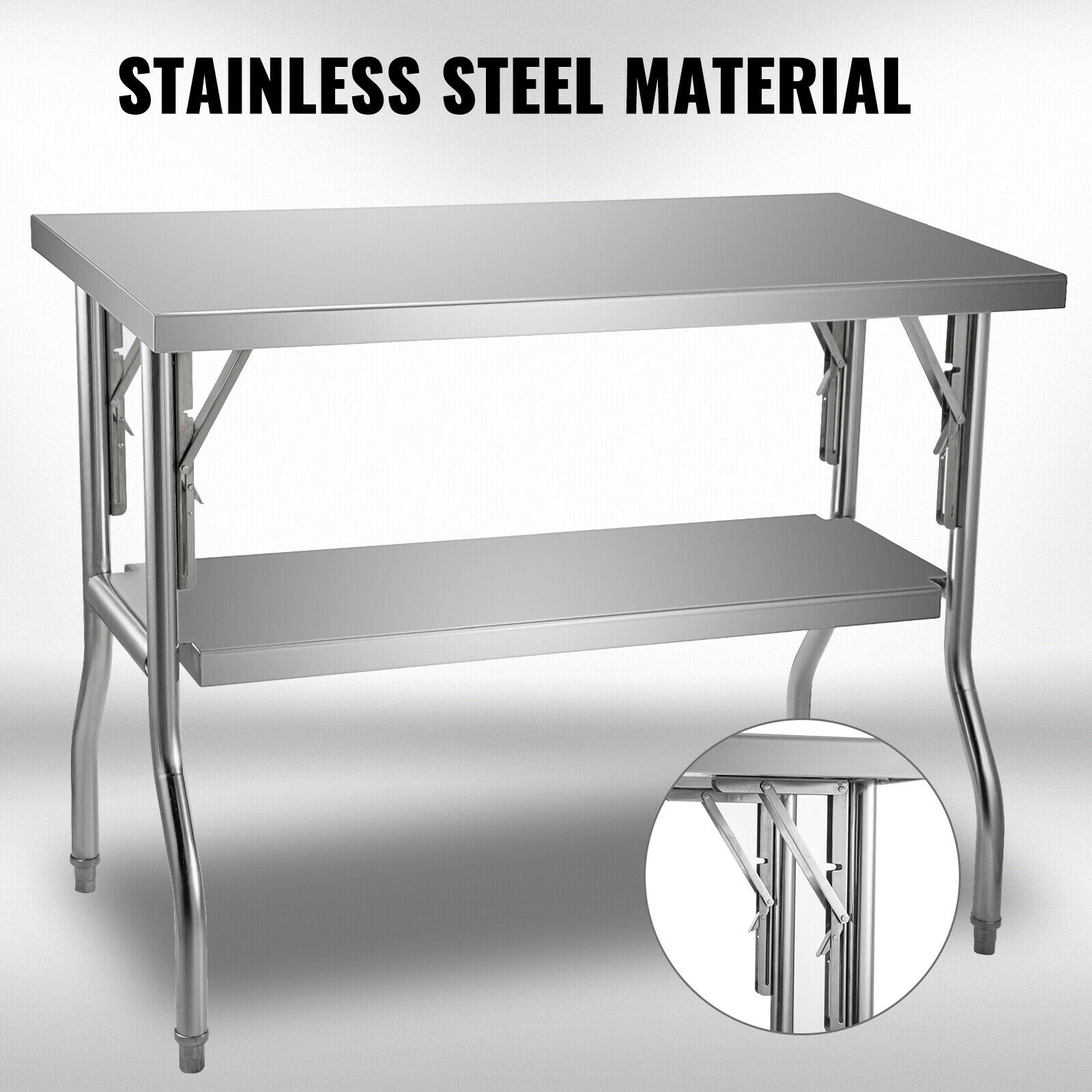Single/Double-Shelf Profession - đánh giá và giá Commercial Kitchen Prep Table With Storage