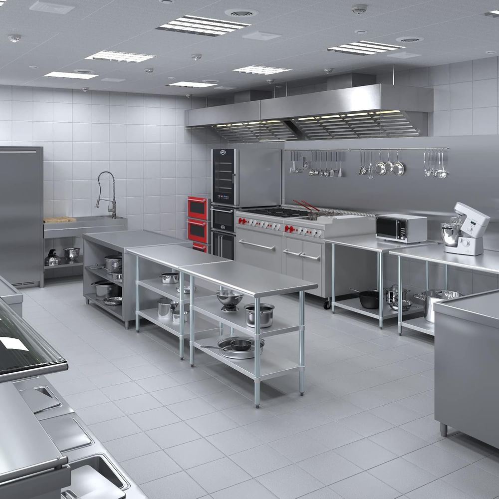 StainlSteel Table + Add Caster - đánh giá và giá Commercial Kitchen Prep Table
