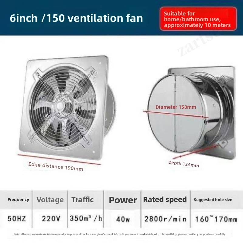 6''8''10'' Booster Fan Extract - đánh giá và giá Commercial Kitchen Ventilation