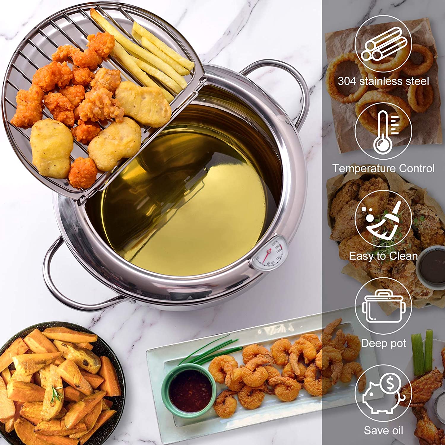 LMETJMA Nhật Bản Sâu Nồi Với M - đánh giá và giá Commercial Kitchen Appliance