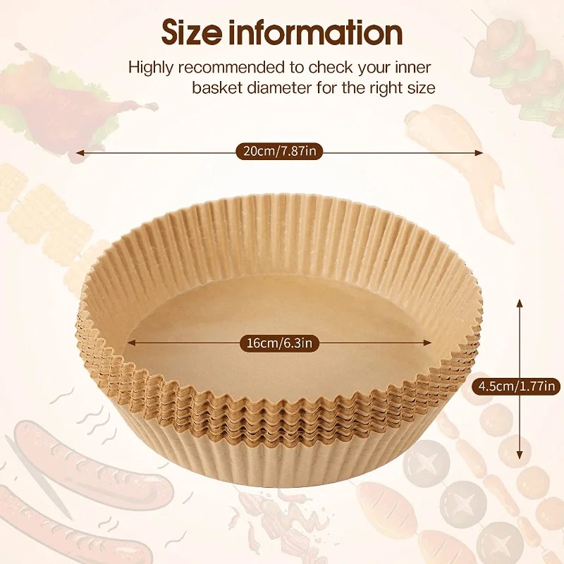 Air Fryer Paper Liners Disposa - đánh giá và giá Commercial Kitchen Appliance